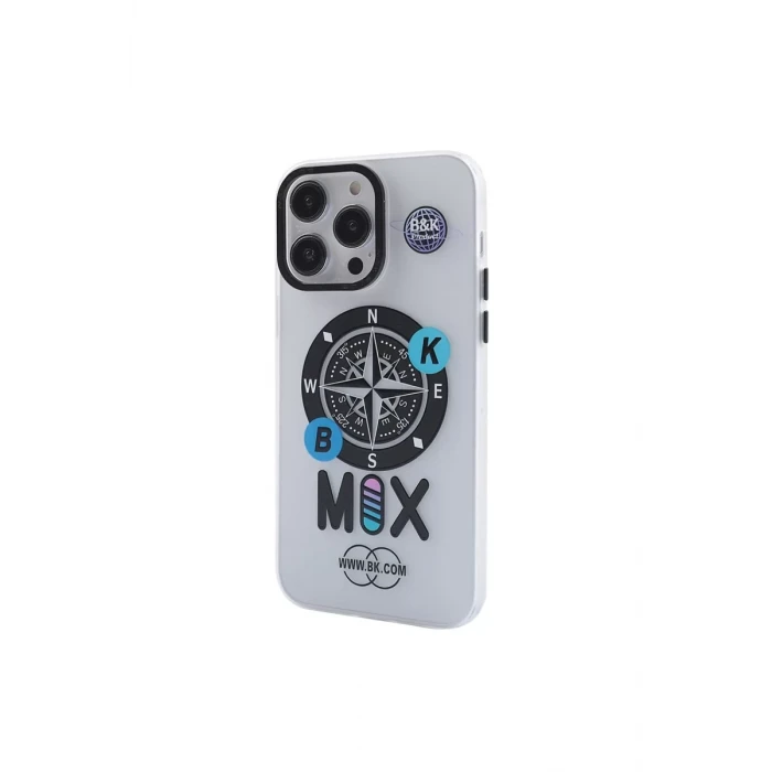 Newface Apple iPhone 13 Pro Kılıf Apollo Magneticsafe Desenli Kapak - Apollo Şeffaf - 3