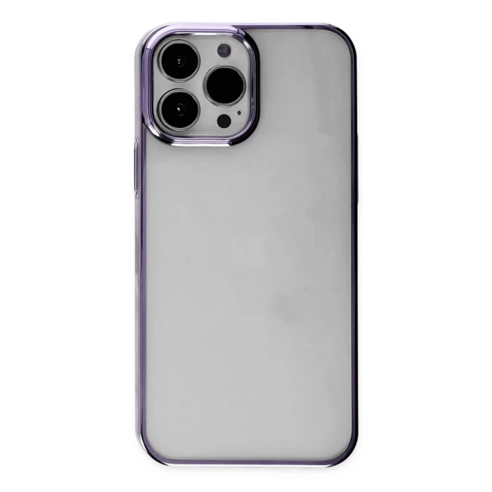 Newface Apple iPhone 13 Pro Kılıf Element Silikon - Mor