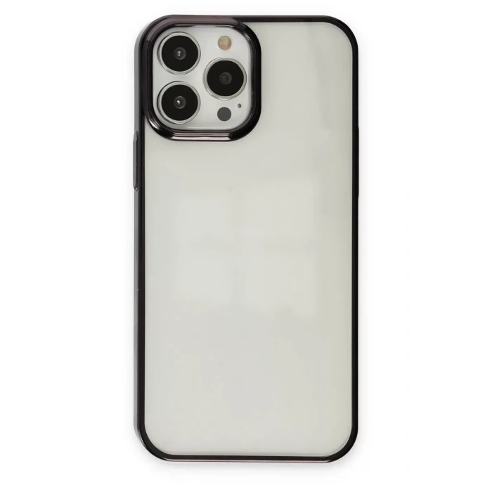 Newface Apple iPhone 13 Pro Kılıf Element Silikon - Siyah