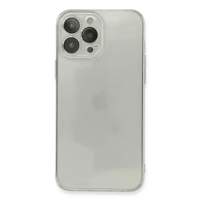 Newface Apple iPhone 13 Pro Kılıf Fly Lens Silikon - Şeffaf