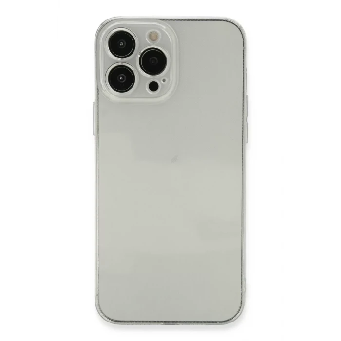 Newface Apple iPhone 13 Pro Kılıf Fly Lens Silikon - Şeffaf