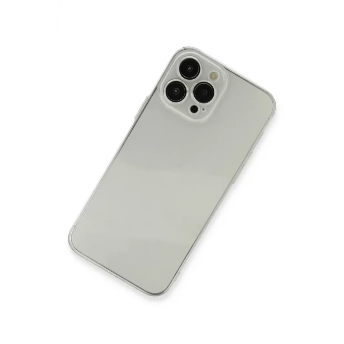 Newface Apple iPhone 13 Pro Kılıf Fly Lens Silikon - Şeffaf
