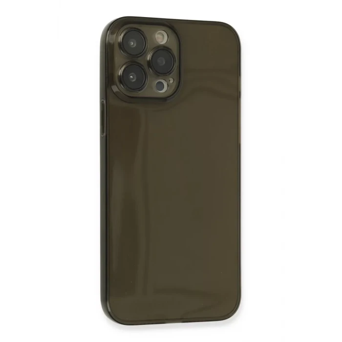 Newface Apple iPhone 13 Pro Kılıf Fly Lens Silikon - Siyah