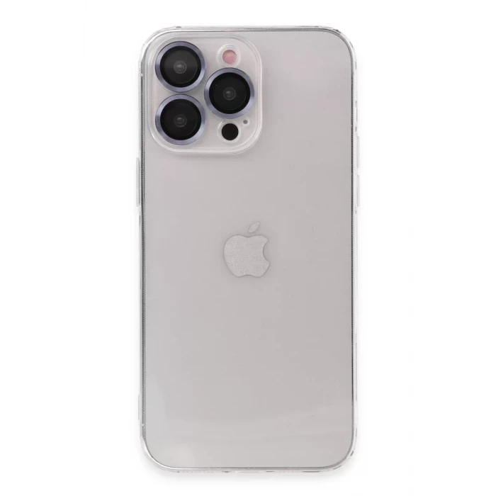 Newface Apple iPhone 13 Pro Kılıf Luko Lens Silikon - Sierra Blue