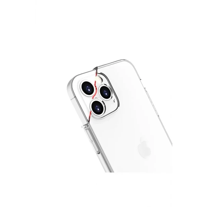 Newface Apple iPhone 13 Pro Kılıf Lüx Şeffaf Silikon