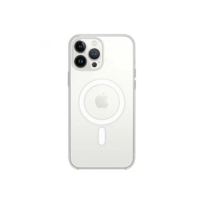 Newface Apple iPhone 13 Pro Kılıf Magneticsafe Şeffaf Silikon - Şeffaf