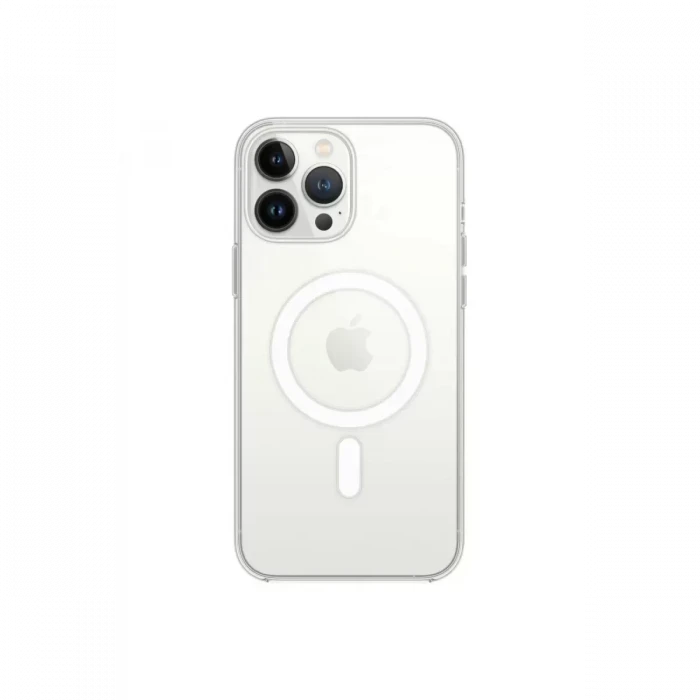 Newface Apple iPhone 13 Pro Kılıf Magneticsafe Şeffaf Silikon - Şeffaf