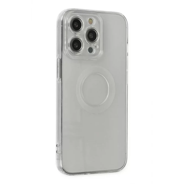 Newface Apple iPhone 13 Pro Kılıf Santa Lens Silikon - Şeffaf