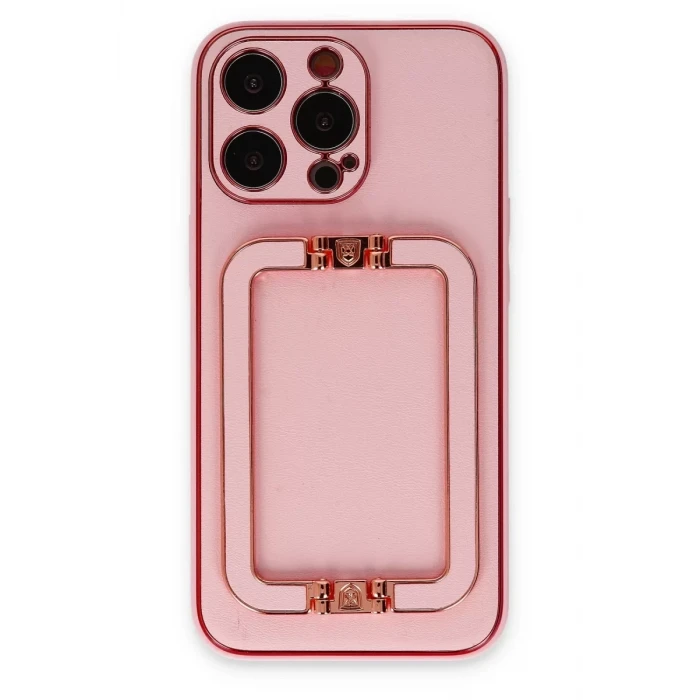 Newface Apple iPhone 13 Pro Max Kılıf Coco Elit Kapak - Pembe