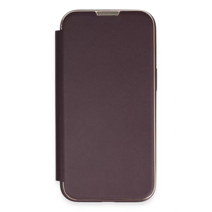 Newface Apple iPhone 13 Pro Max Kılıf Dolpin Kapaklı - Derin Mor