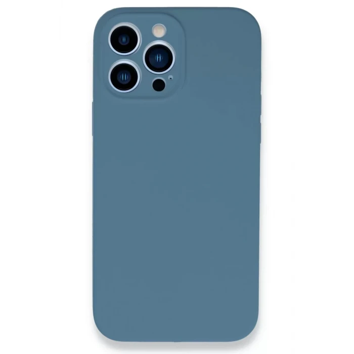 Newface Apple iPhone 13 Pro Max Kılıf Lansman Legant Silikon - Açık Mavi