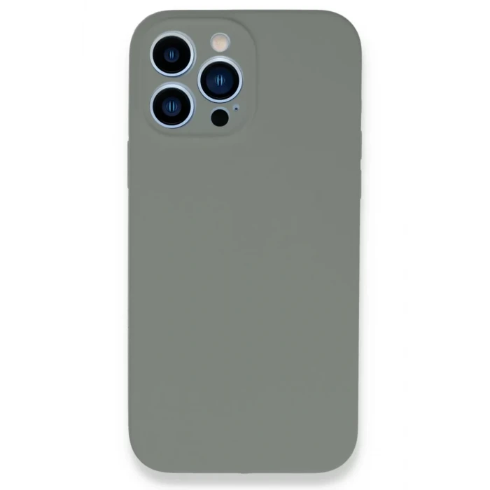 Newface Apple iPhone 13 Pro Max Kılıf Lansman Legant Silikon - Gri