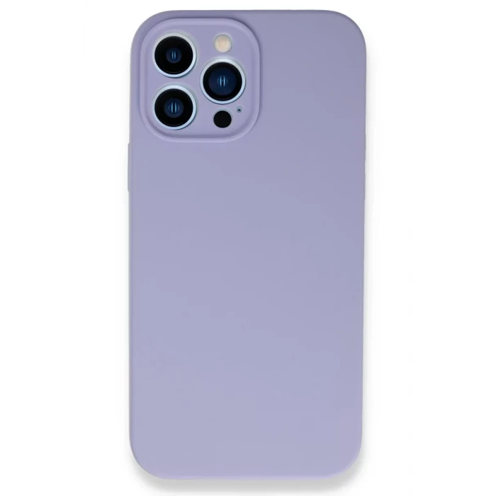 Newface Apple iPhone 13 Pro Max Kılıf Lansman Legant Silikon - Lila