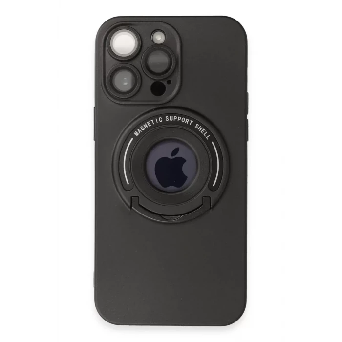 Newface Apple iPhone 13 Pro Max Kılıf Lukka Magneticsafe Kapak - Siyah