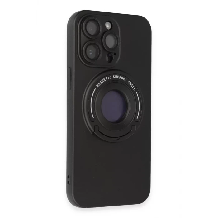 Newface Apple iPhone 13 Pro Max Kılıf Lukka Magneticsafe Kapak - Siyah