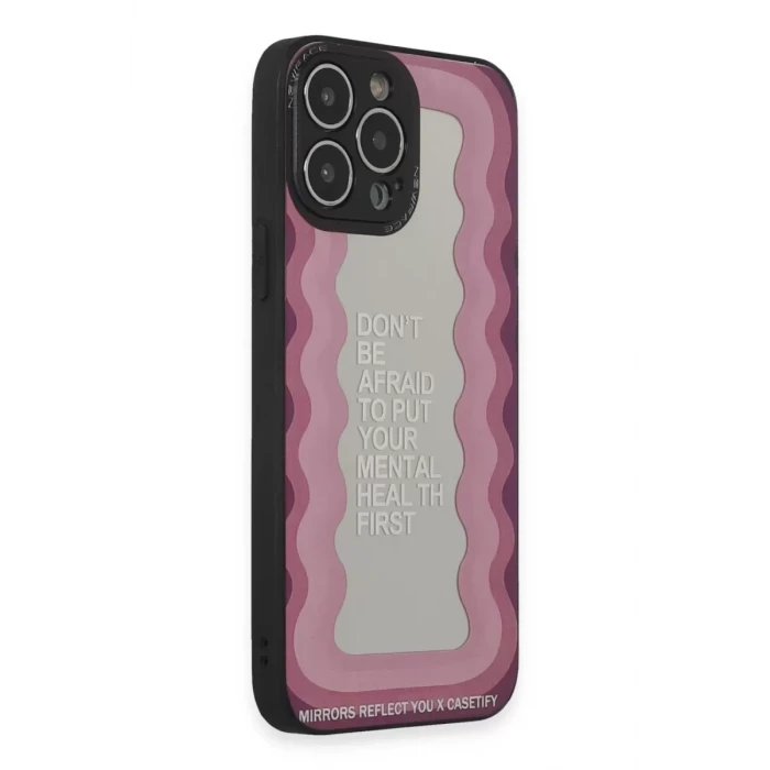 Newface Apple iPhone 13 Pro Max Kılıf Mirror Desenli Kapak - Mirror - 11