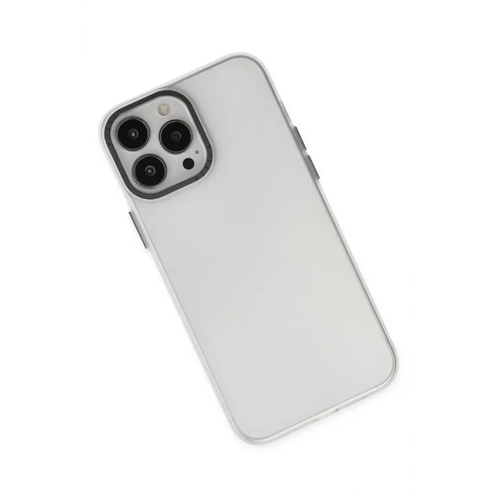 Newface Apple iPhone 13 Pro Max Kılıf Modos Metal Kapak - Şeffaf