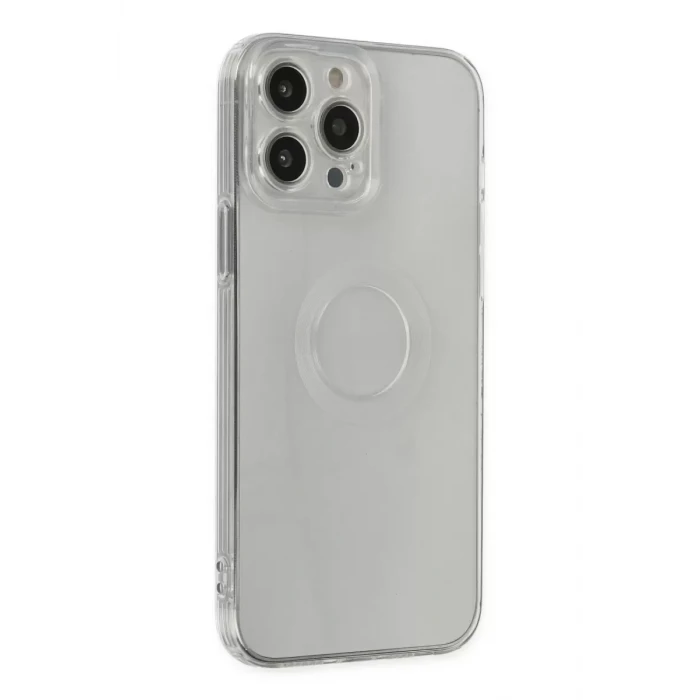 Newface Apple iPhone 13 Pro Max Kılıf Santa Lens Silikon - Şeffaf