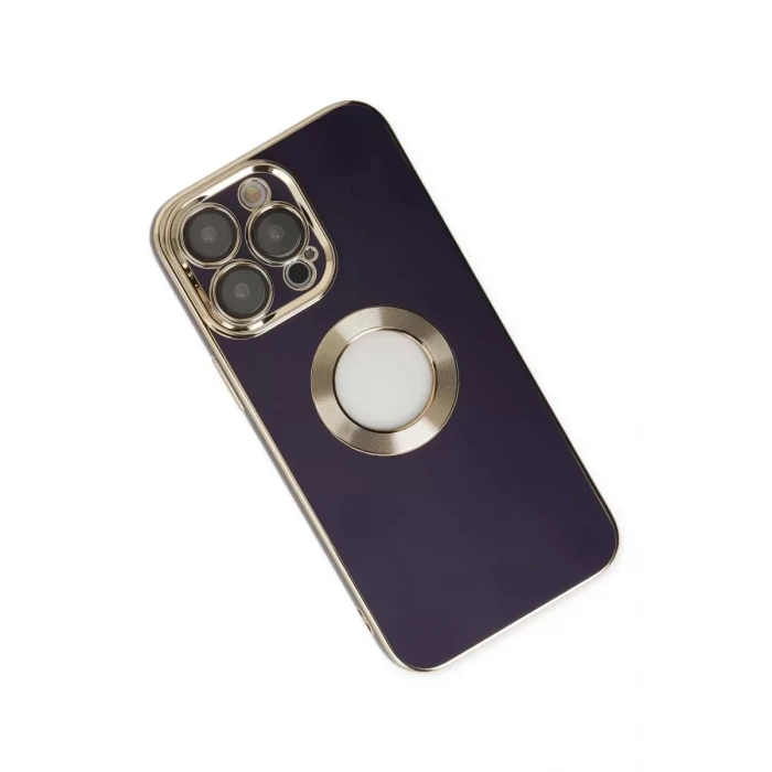 Newface Apple iPhone 13 Pro Max Kılıf Store Silikon - Derin Mor