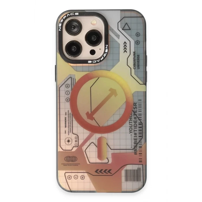 Newface Apple iPhone 13 Pro Max Kılıf Venüs Magneticsafe Desenli Kapak - Venüs - 6