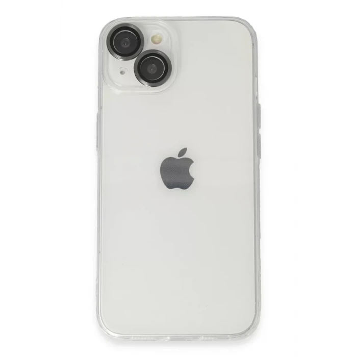 Newface Apple iPhone 14 Kılıf Luko Lens Silikon - Siyah