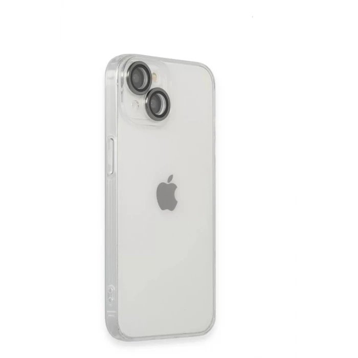 Newface Apple iPhone 14 Kılıf Luko Lens Silikon - Siyah