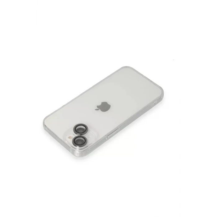 Newface Apple iPhone 14 Kılıf Luko Lens Silikon - Siyah