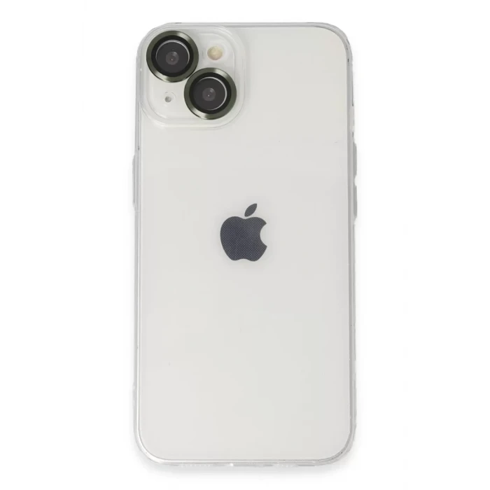 Newface Apple iPhone 14 Kılıf Luko Lens Silikon - Yeşil