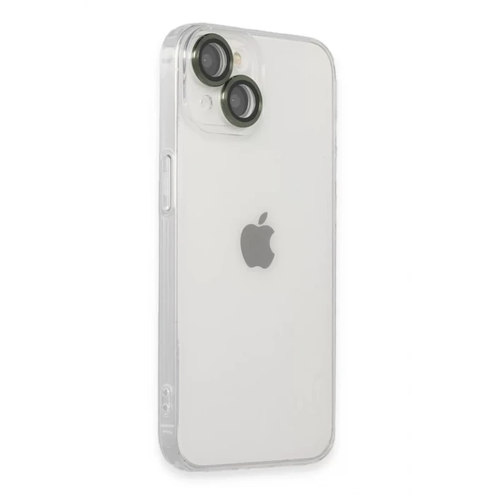 Newface Apple iPhone 14 Kılıf Luko Lens Silikon - Yeşil