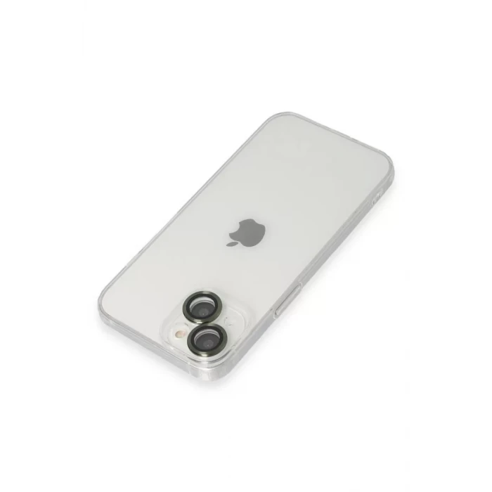 Newface Apple iPhone 14 Kılıf Luko Lens Silikon - Yeşil
