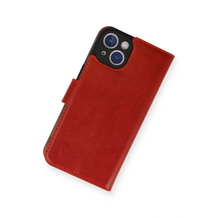 Newface Apple iPhone 14 Kılıf Trend S Plus Kapaklı Kılıf - Kırmızı