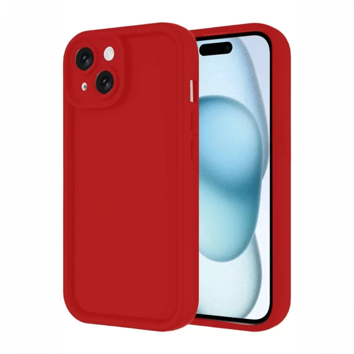 Newface Apple iPhone 14 Kılıf Viera Silikon - Kırmızı