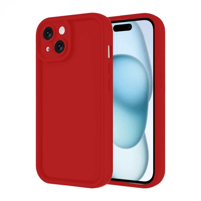 Newface Apple iPhone 14 Kılıf Viera Silikon - Kırmızı