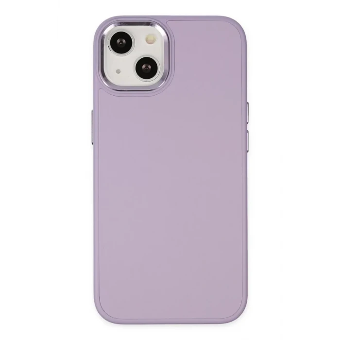 Newface Apple iPhone 14 Plus Kılıf Asya Deri Silikon - Lila