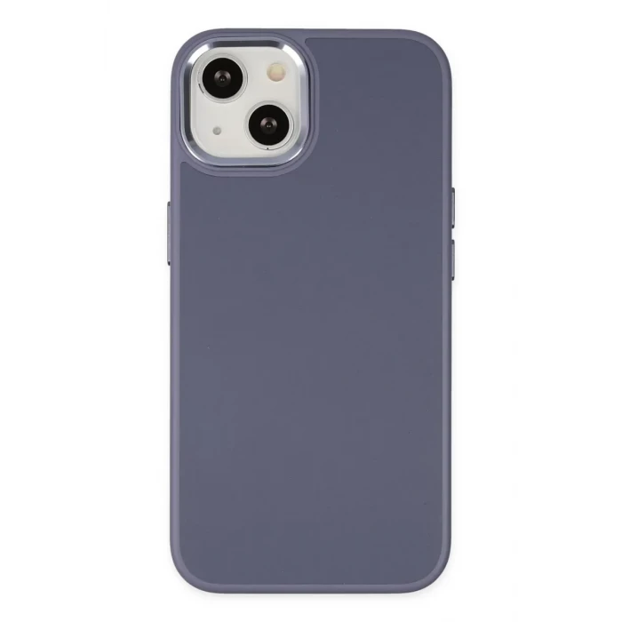 Newface Apple iPhone 14 Plus Kılıf Asya Deri Silikon - Mor