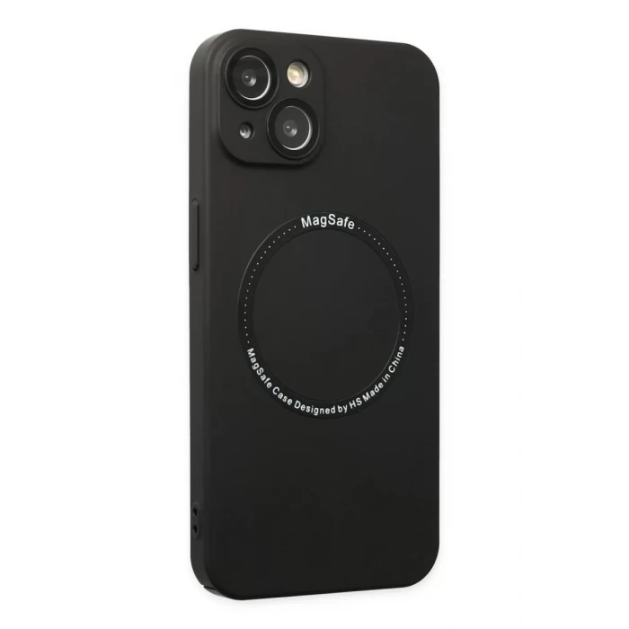 Newface Apple iPhone 14 Plus Kılıf Jack Magneticsafe Lens Silikon - Siyah