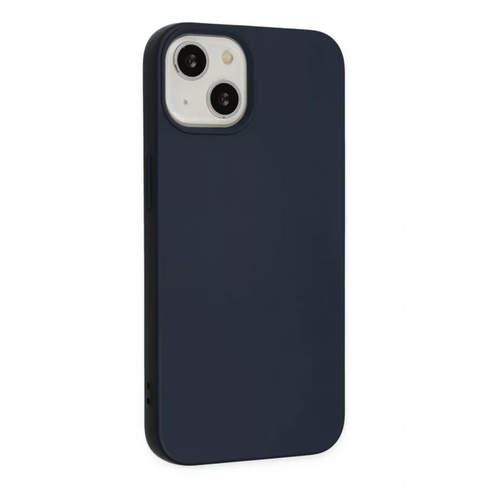 Newface Apple iPhone 14 Plus Kılıf Nano içi Kadife Silikon - Lacivert