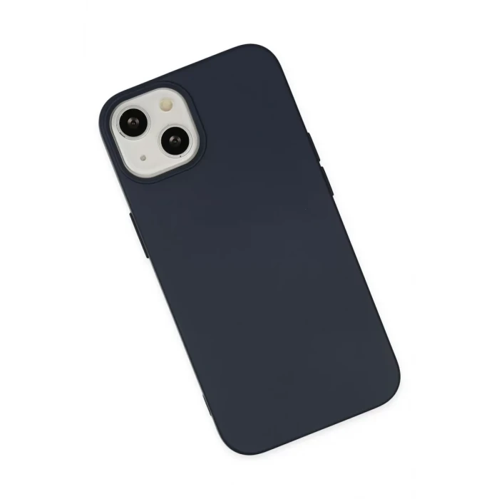 Newface Apple iPhone 14 Plus Kılıf Nano içi Kadife Silikon - Lacivert