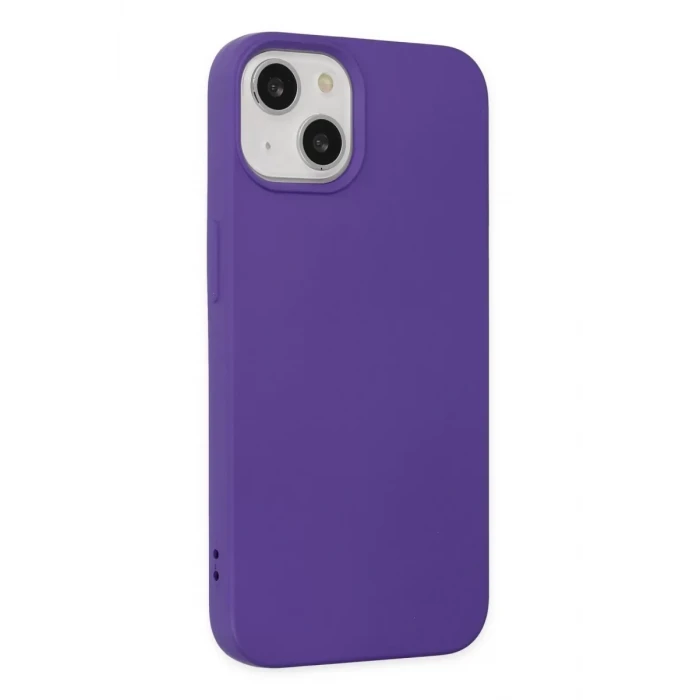 Newface Apple iPhone 14 Plus Kılıf Nano içi Kadife Silikon - Mor