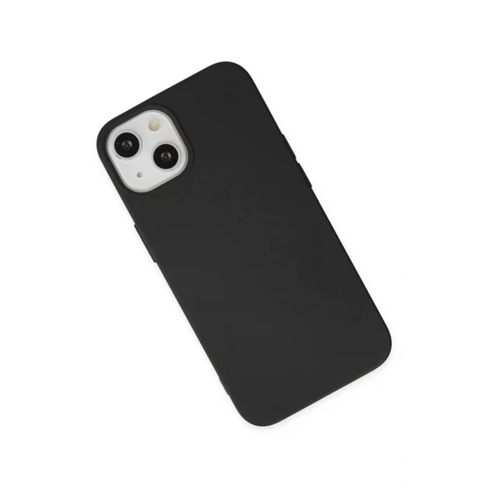 Newface Apple iPhone 14 Plus Kılıf Nano içi Kadife Silikon - Siyah