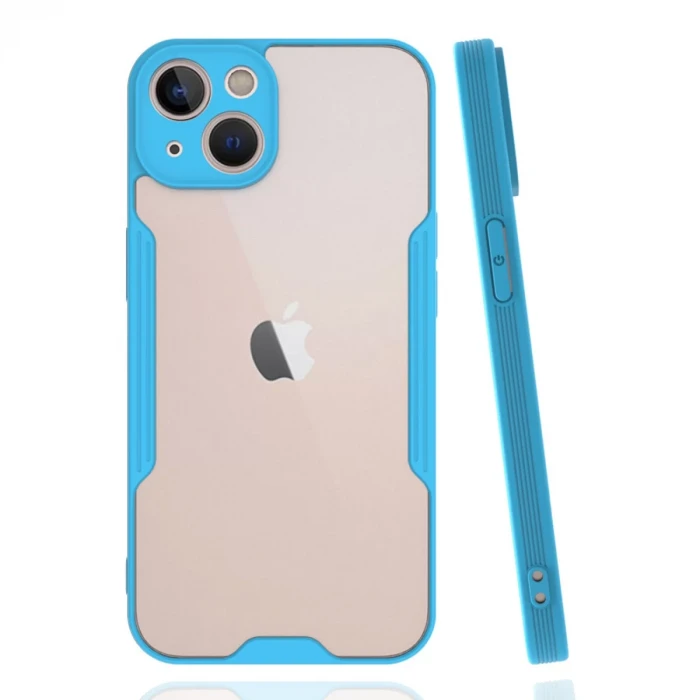 Newface Apple iPhone 14 Plus Kılıf Platin Silikon - Mavi
