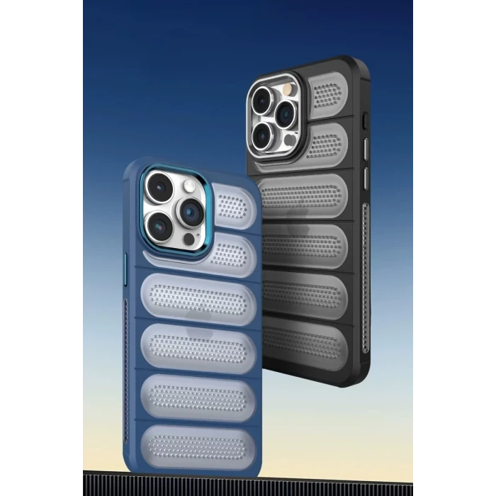 Newface Apple iPhone 14 Pro Kılıf Airmax Silikon Kapak - Lacivert