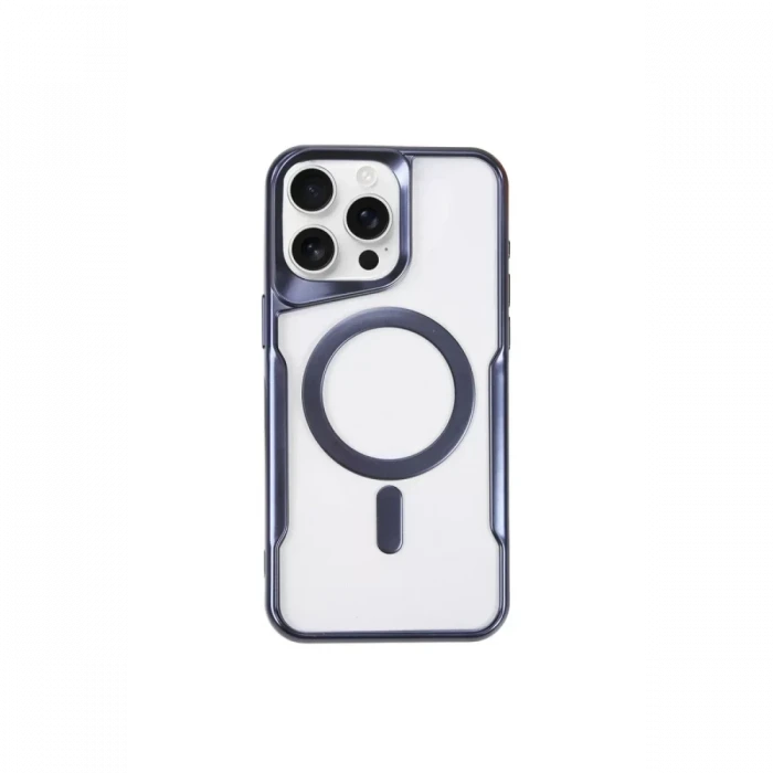 Newface Apple iPhone 14 Pro Kılıf Boyi Magsafe Silikon Kapak - Lacivert