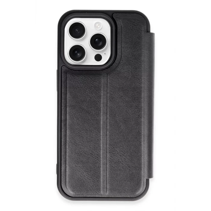 Newface Apple iPhone 14 Pro Kılıf Flip Cover - Siyah