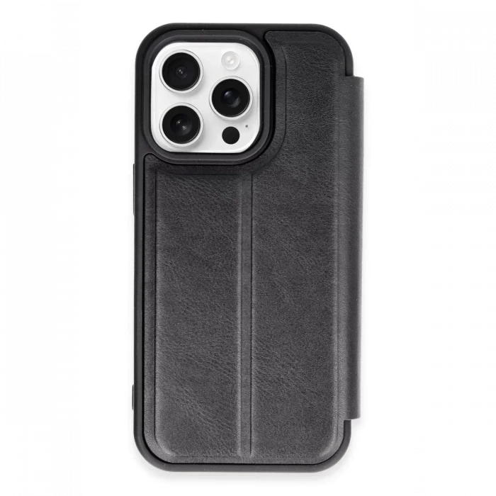 Newface Apple iPhone 14 Pro Kılıf Flip Cover - Siyah