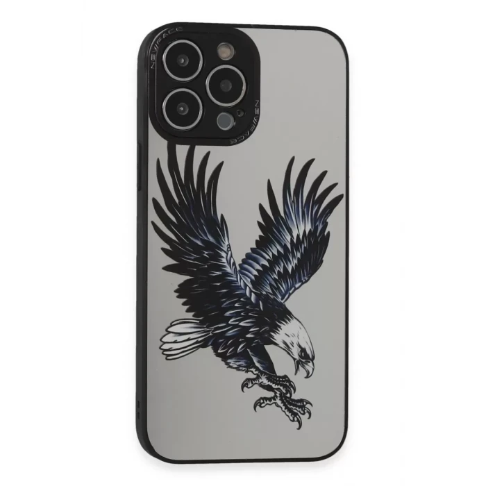 Newface Apple iPhone 14 Pro Kılıf Mirror Desenli Kapak - Mirror - 1