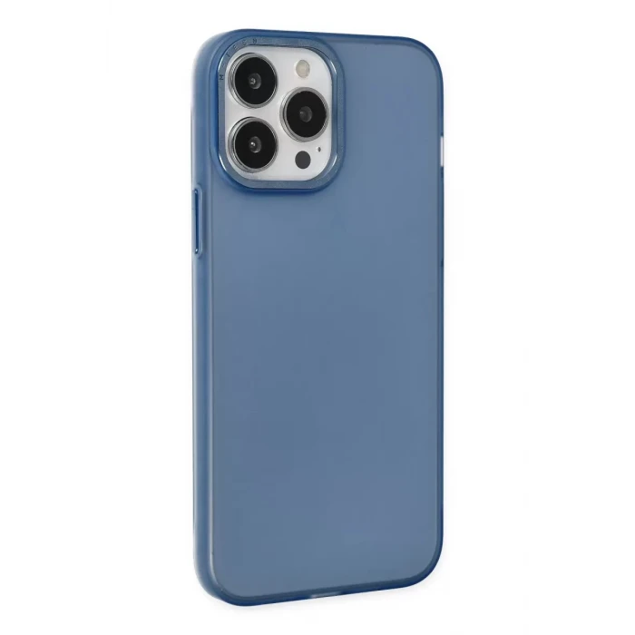 Newface Apple iPhone 14 Pro Kılıf Modos Metal Kapak - Lacivert