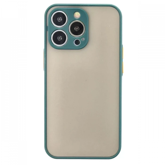 Newface Apple iPhone 14 Pro Kılıf Montreal Silikon Kapak - Yeşil