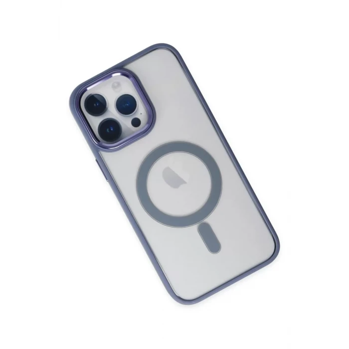 Newface Apple iPhone 14 Pro Kılıf Room Magneticsafe Silikon - Sierra Blue