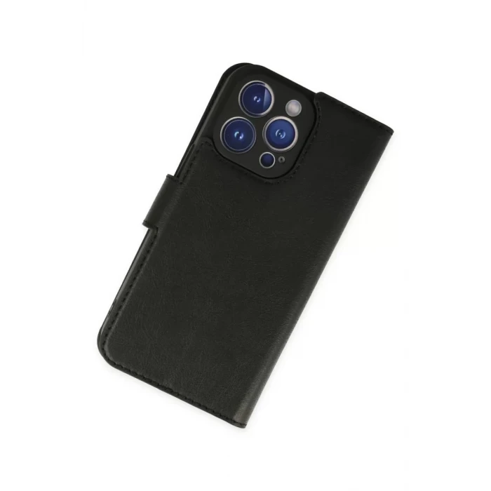 Newface Apple iPhone 14 Pro Kılıf Trend S Plus Kapaklı Kılıf - Siyah